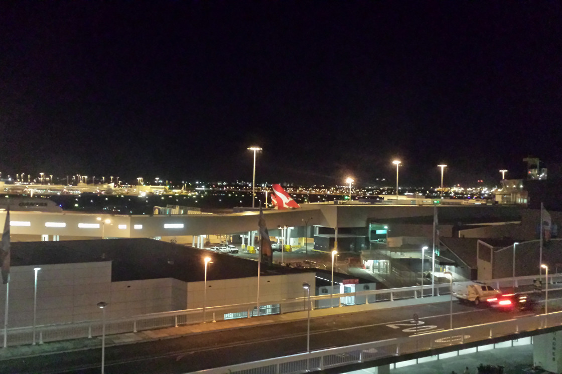 Sydney Airport at night