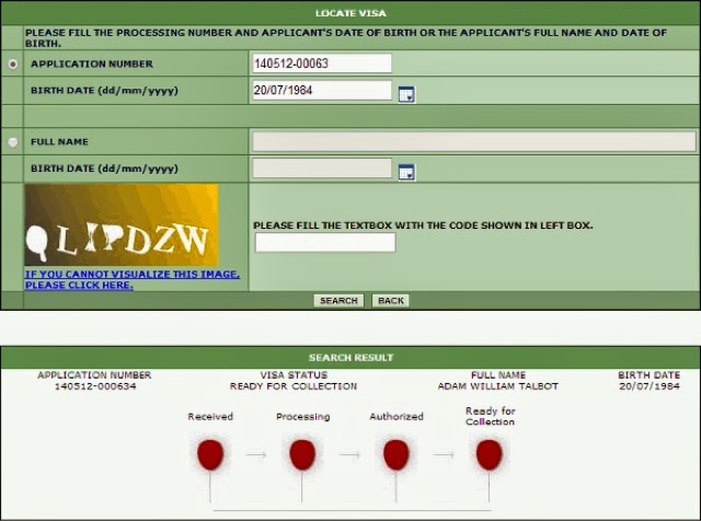Visa Application Form