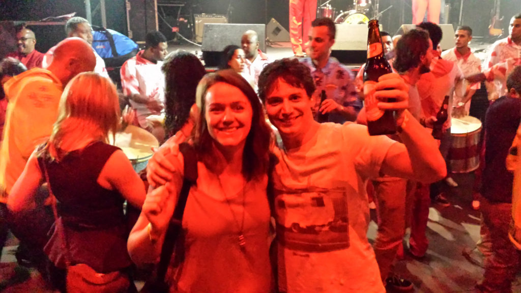 Us at the rock concert