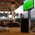 Watching Colombia vs Japan