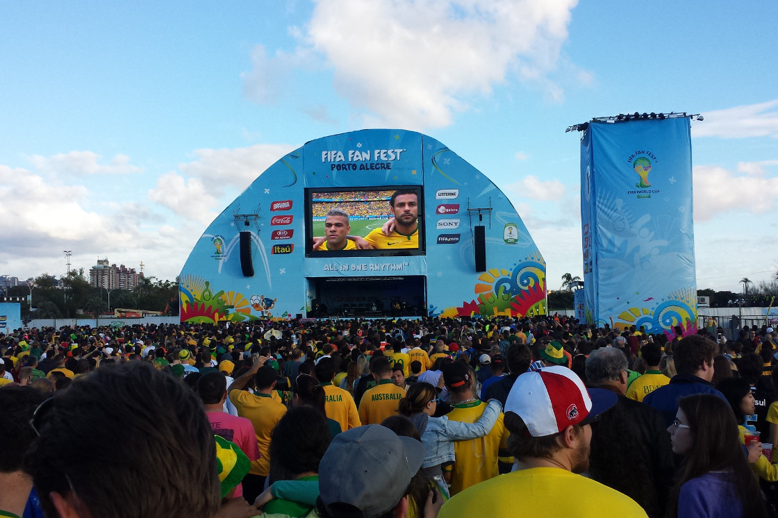 Brazil match at Fan Fest