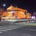 Buenos Aires streets at night