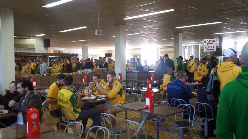 Lunch stop in Brazil