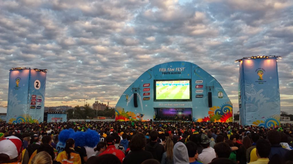 Porto Alegre Fan Fest at Sunset