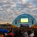Porto Alegre Fan Fest at Sunset