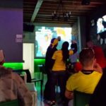 Watching Colombia vs Uruguay