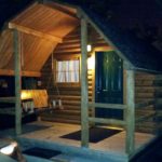 Amarillo Cabin at Night