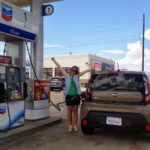 Filling up car with petrol