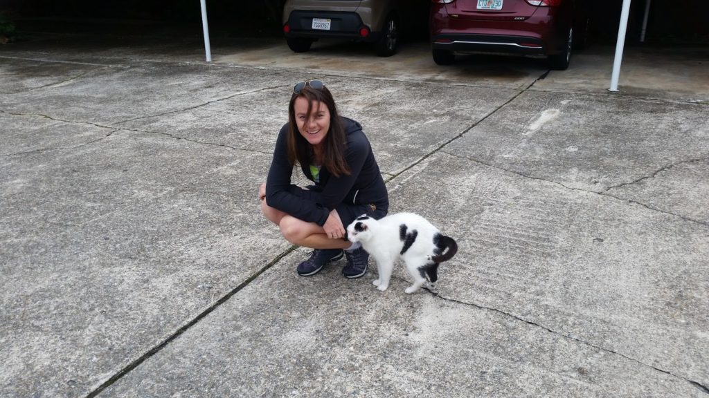 Linnie with a Cat