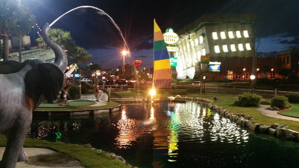 Night Mini Golf at Panama City Beach