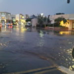 Pouring rain in San Diego