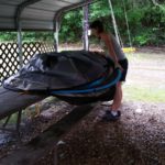 Unpacking tent Louisiana