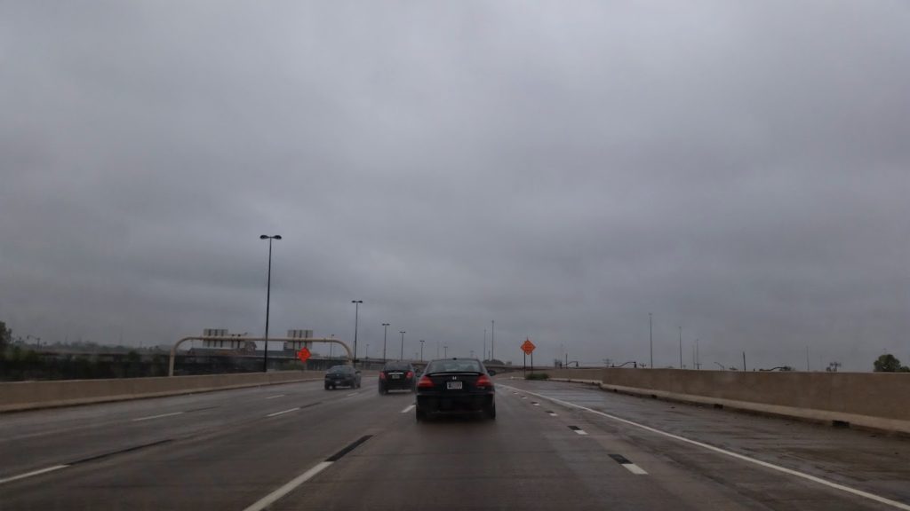 Wet roads in Oklahoma