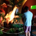 Adam learning about dinosaurs