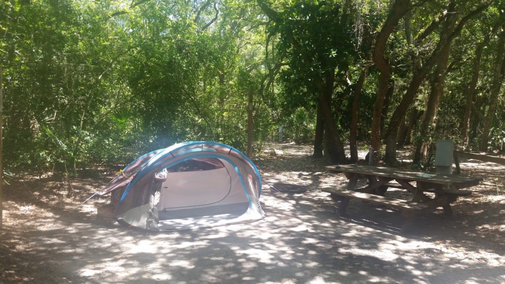 Anastasia State Park campsite