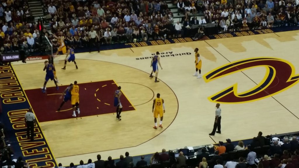 Cavs Warriors seat view