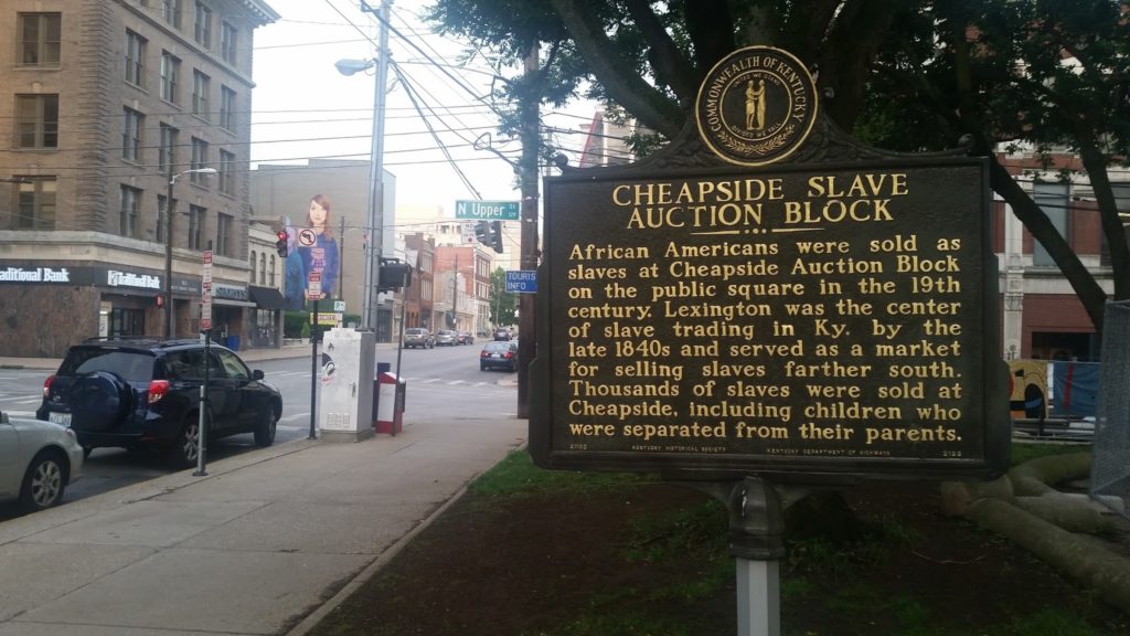 Cheapside Slave Auction Block