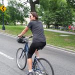 Linnie bike riding New York