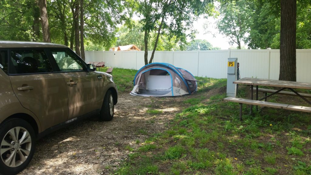 Nashville KOA tent