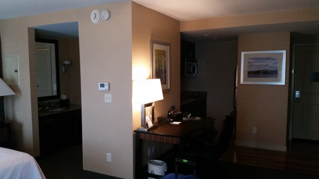 Our hotel room in Providence