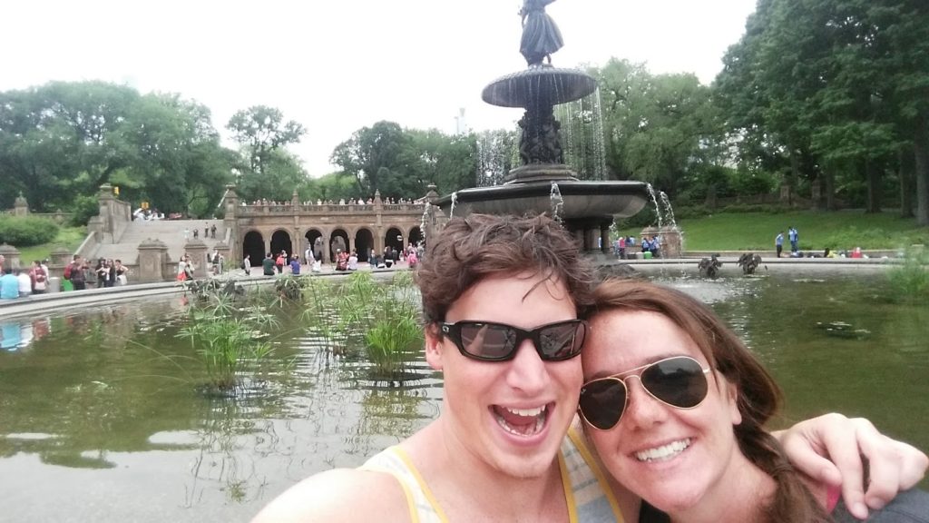 Selfie near the Central Park Fountain