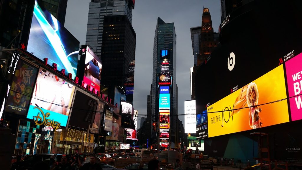 Times Square at night