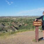 Linda at the Badlands