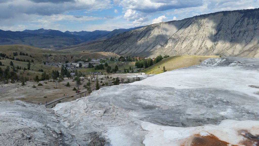 Mammoth Hot Springs view