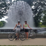 Minneapolis bike ride fountain