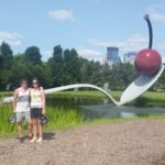 Posing at Minneapolis Spoon Sculpture