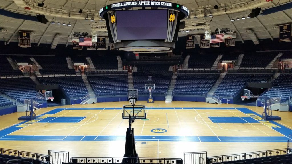Notre Dame basketball court