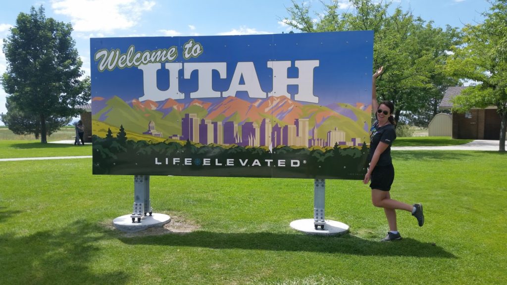 Welcome to Utah sign