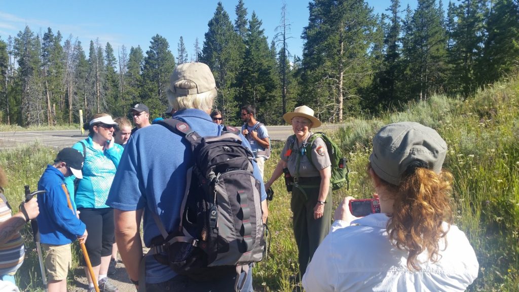 Yellowstone tour lady