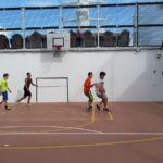 Adam playing basketball