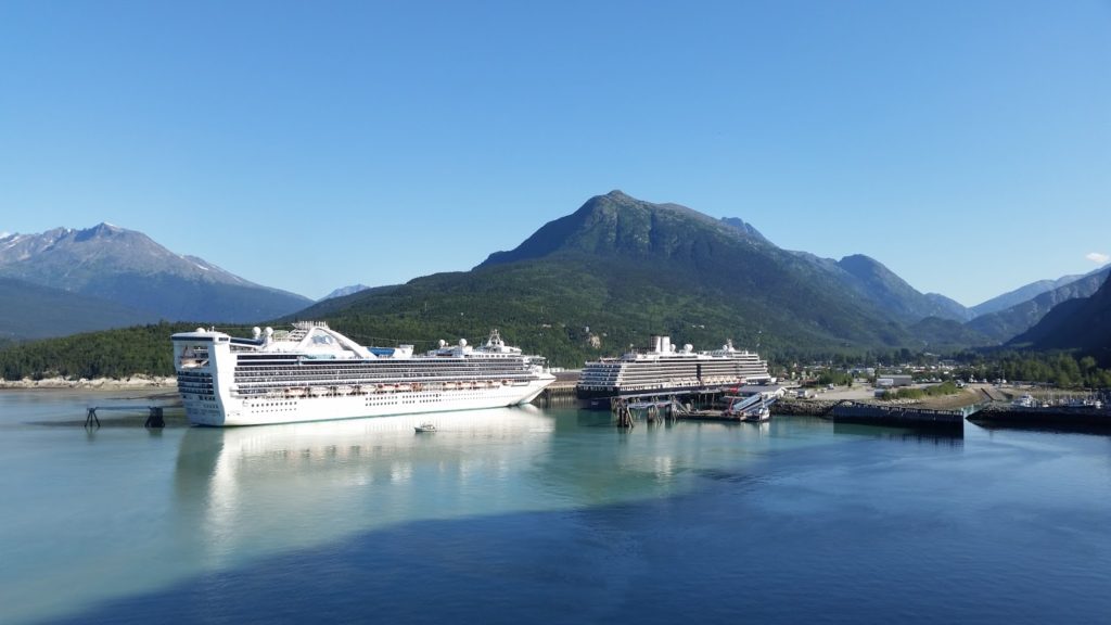 Our home docked in Skagway