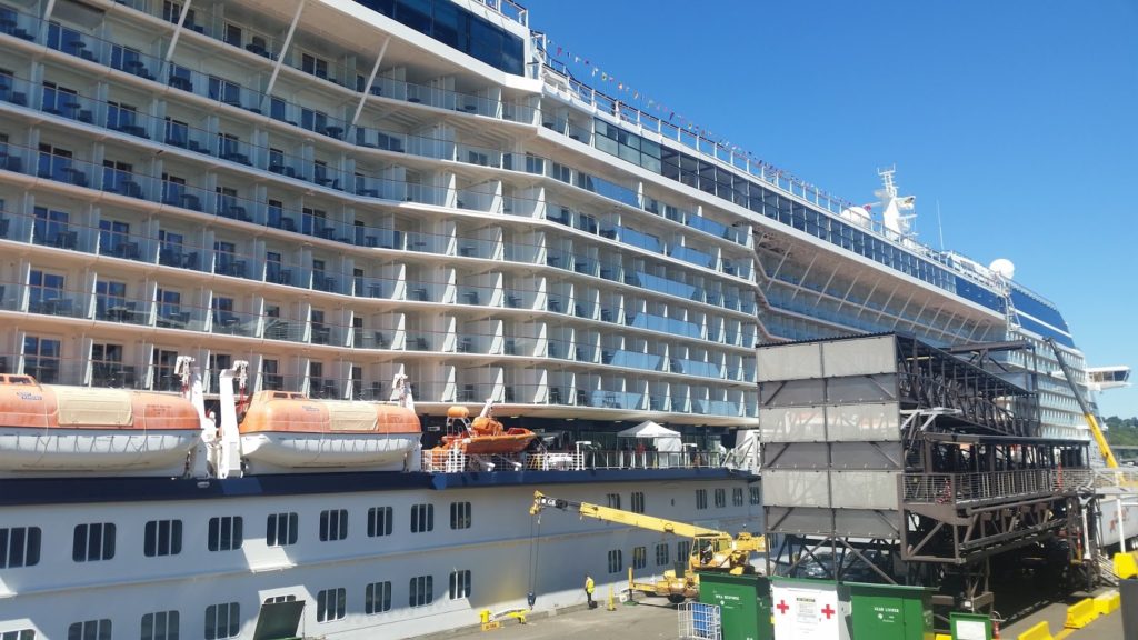 Side view of our ship