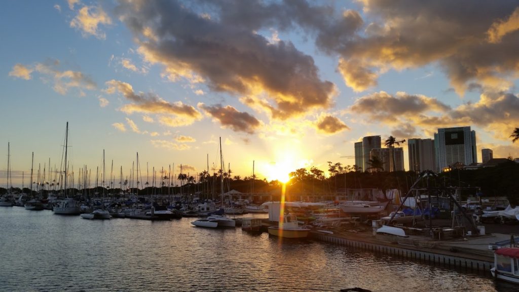 Hawaii Sunset in Honolulu