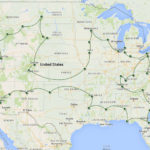 50 States in 90 Days map