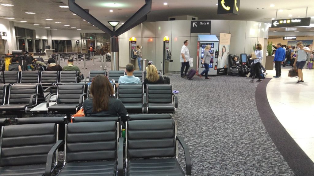 Melbourne Airport waiting