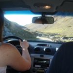 Driving in Swiss Alps