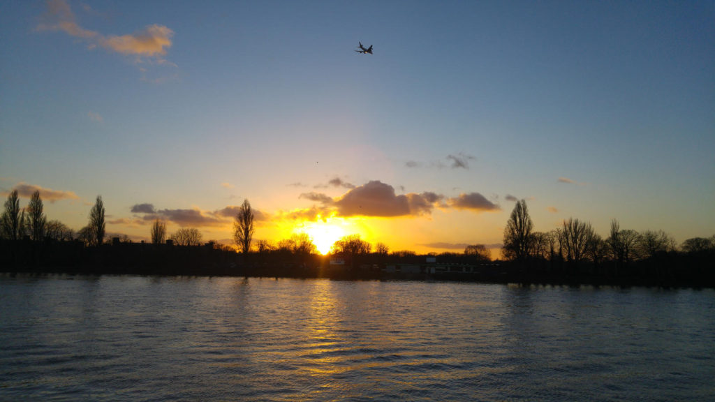 Craven Cottage sunset