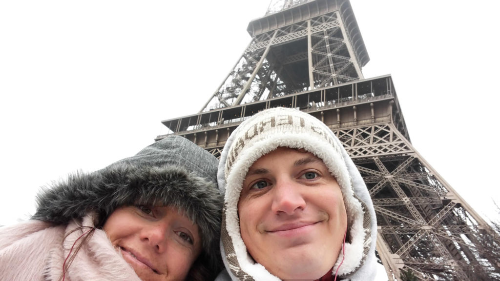 Eiffel Tower selfie