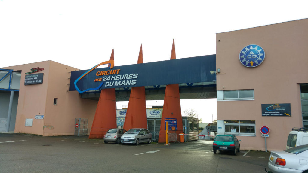 Le Mans track entrance