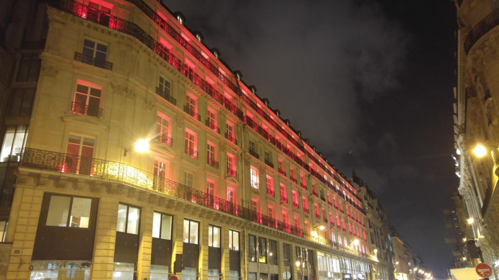 Paris streets at night