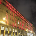 Paris streets at night