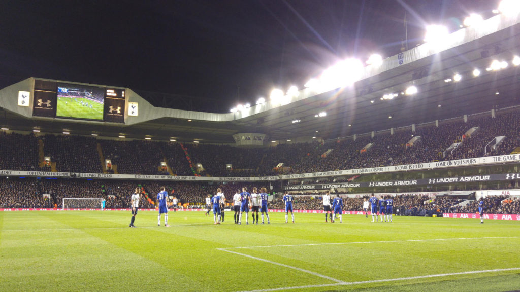 White Hart Lane free kick