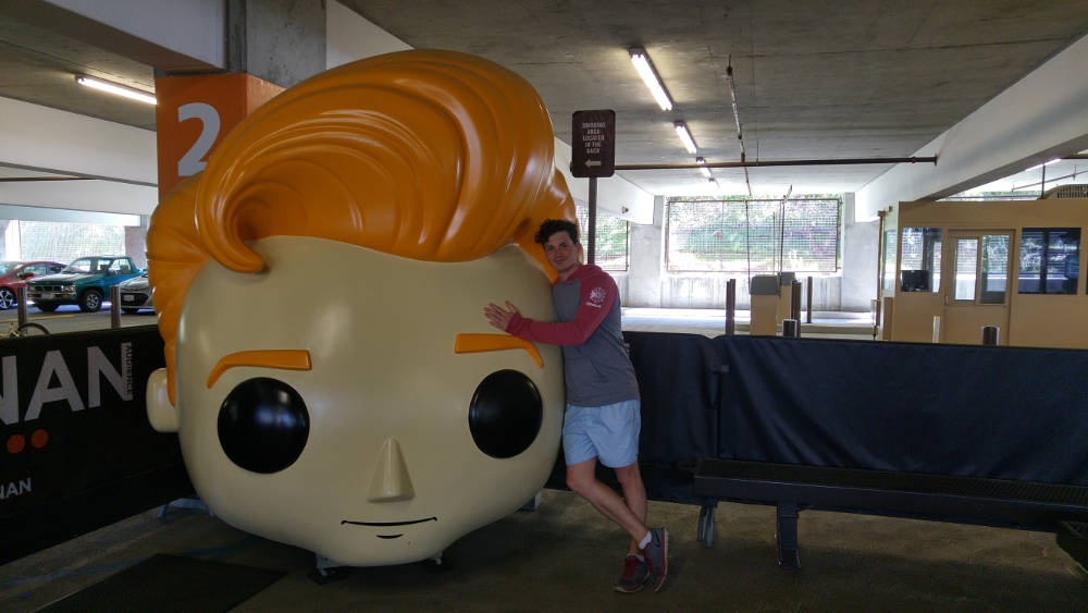 Adam with Conan O'Brien