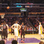 LA Lakers courtside