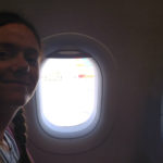 Linda on Orlando plane