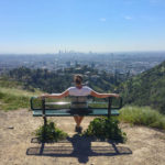 Linnie relaxing at Runyon Canyon